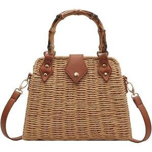 Cross Body Handbags For Women Straw Woven Beach Bag 2026 Summer Handmade Purses